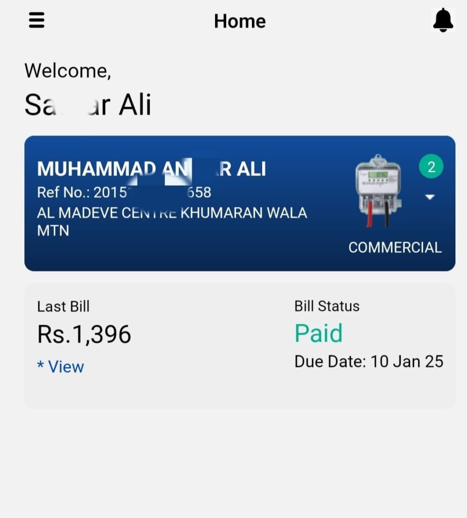 MEPCO Smart app Bill Payment Online Status Check in-content images.
