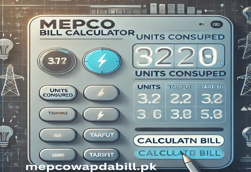 mepco bill calculator image