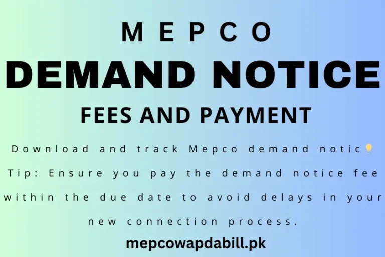mepco demand notice banner and feature image
