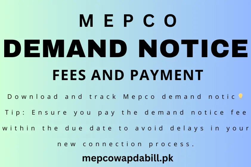 mepco demand notice banner and feature image