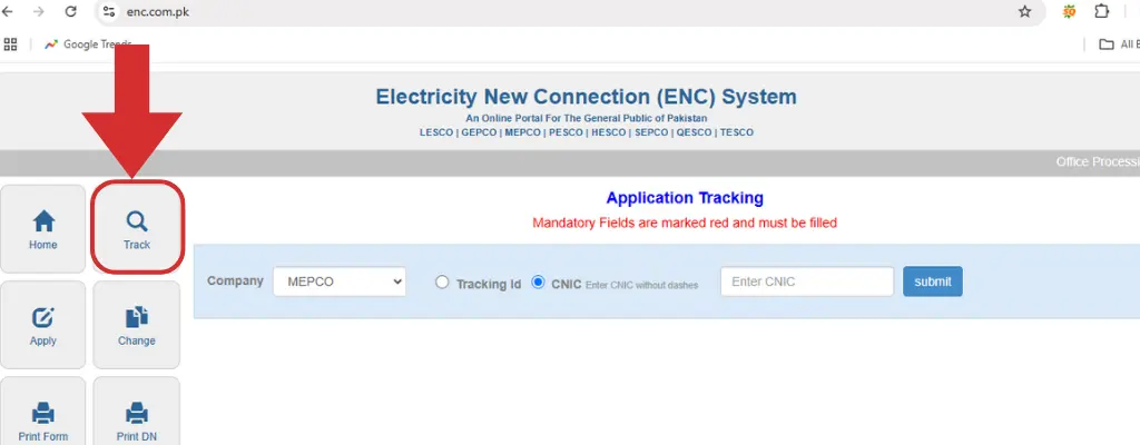 mepco demand notice image foe tracking option guide