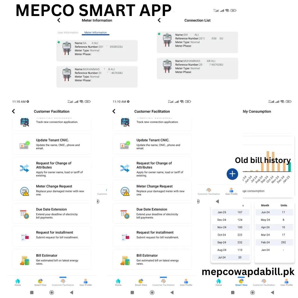 mepco mis online 2025 smart app images