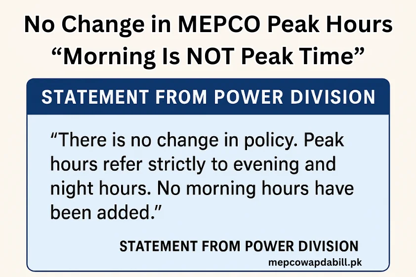 mepco peak hours